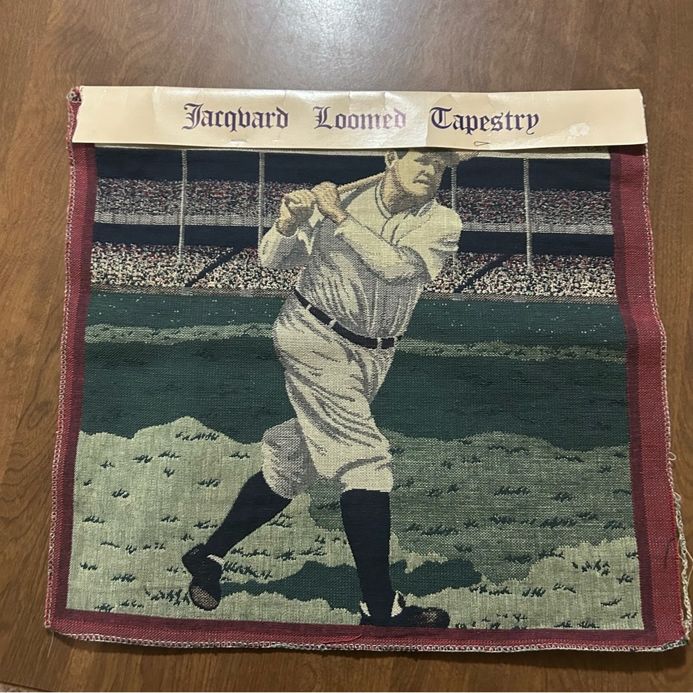 Vintage Babe Ruth Tapestry NWT